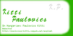 kitti paulovics business card